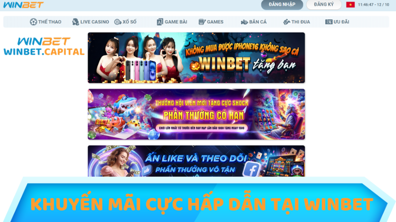 Khuyến mãi cực hấp dẫn tại nhà cái Winbet