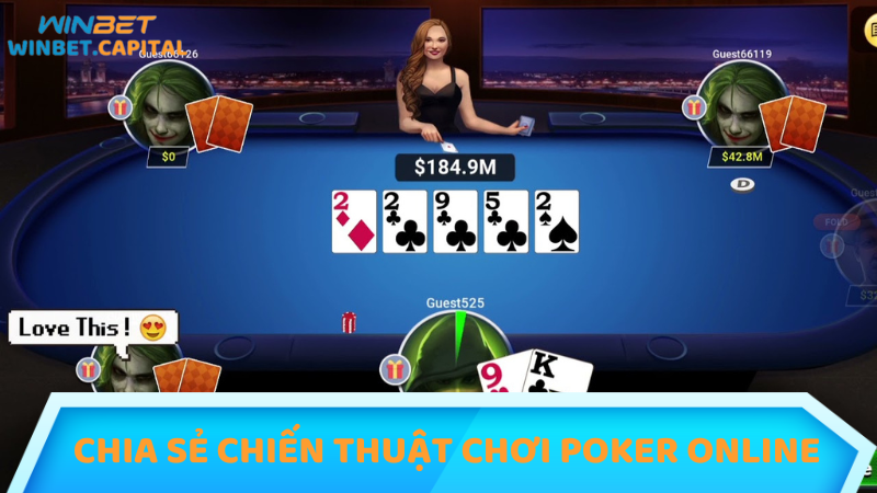 Chia sẻ chiến thuật chơi poker online